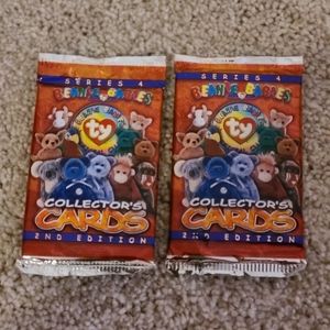 TWO packs of 1999 Ty Beanie Baby Collector's Cards NEW